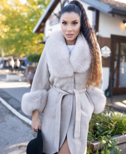 Alpaca kaput od lamine vune - MIA