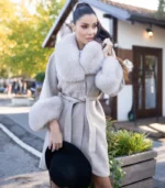 Alpaca kaput od lamine vune - MIA