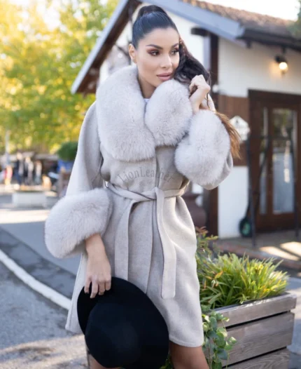 Alpaca kaput od lamine vune - MIA