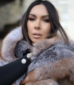 Alpaca kaput sa bogatim prirodnim krznom