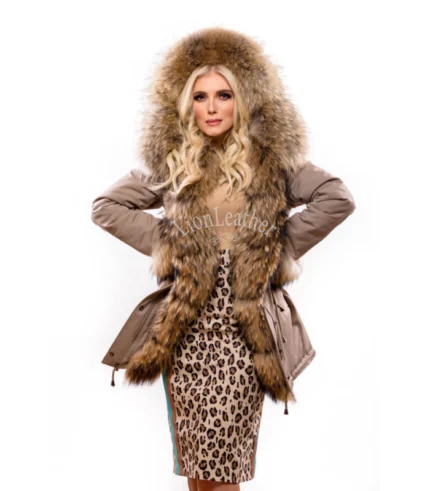 Ženska parka sa prirodnim krznom – Nikolina 010