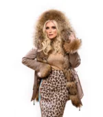 Ženska parka sa prirodnim krznom – Nikolina 010