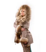 Ženska parka sa prirodnim krznom – Nikolina 010