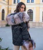 Lux parka sa bogatim prirodnim krznom