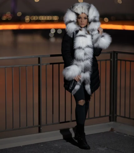 Parka sa prirodnim krznom - Jelena