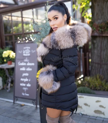 Parka sa prirodnim krznom - Mia