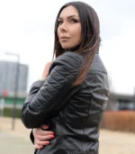 Ženska kožna jakna - Crna
