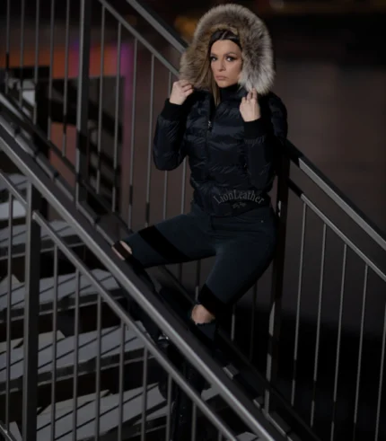 Zimska jakna sa prirodnim krznom