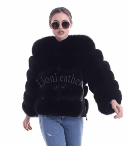 Bunda sa prirodnim krznom - NINA