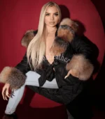 Elegantni kaput sa prirodnim krznom - Milica