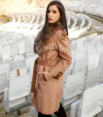 Kašmir kaput sa prirodnim krznom Irena - 09N