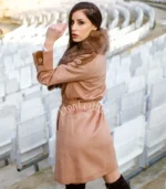 Kašmir kaput sa prirodnim krznom Irena - 09N