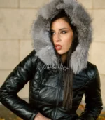 Kožna jakna sa prirodnim krznom Irena - 06C