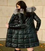 Kožna jakna sa prirodnim krznom Irena - 06C