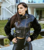 Kožna jakna sa prirodnim krznom - IVA