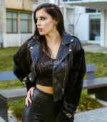 Kožna jakna sa prirodnim krznom - IVA