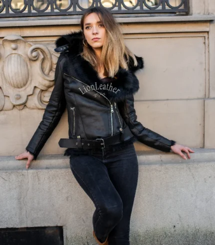 Kratki monton sa prirodnim krznom toskane - Mina