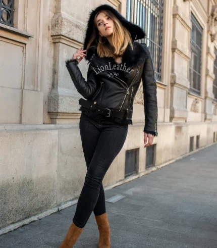 Kratki monton sa prirodnim krznom toskane - Mina