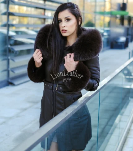 Lux monton sa prirodnim krznom - Alex