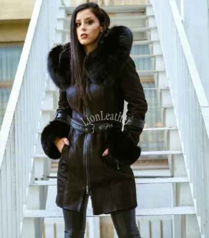 Lux monton sa prirodnim krznom - NINA