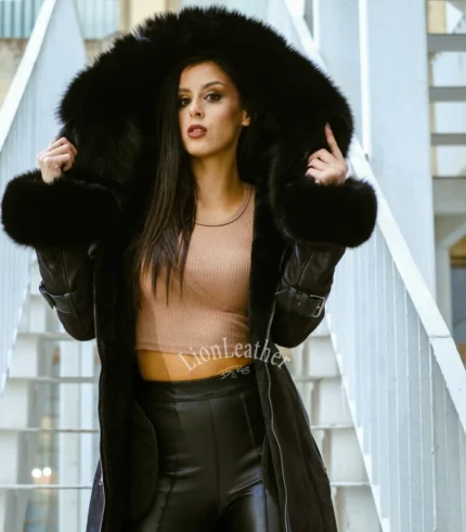 Lux monton sa prirodnim krznom - NINA