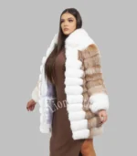 Luxury bunda sa prirodnim krznom - Mina