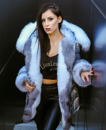 Parka sa bogatim prirodnim krznom - DINA