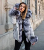 Parka sa bogatim prirodnim krznom - Luna