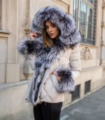 Parka sa bogatim prirodnim krznom - Luna