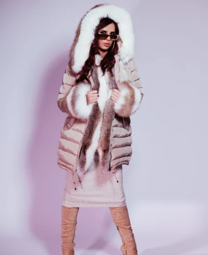 Parka sa prirodnim krznom - Mira