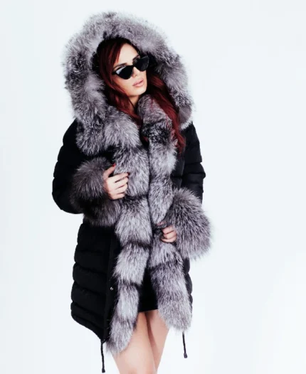 Parka sa prirodnim krznom - Nela