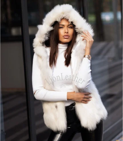 Prsluk od prirodnog krzna - Teodora 01B