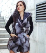 Prsluk od prirodnog krzna - Teodora 02C - Slika 3