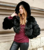 Ženska bunda sa prirodnim krznom - Andrea 012C