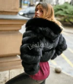 Ženska bunda sa prirodnim krznom - Andrea 012C