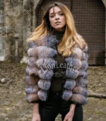 Ženska bunda sa prirodnim krznom - Andrea 013C