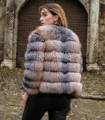 Ženska bunda sa prirodnim krznom - Andrea 013C