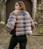 Ženska bunda sa prirodnim krznom - Andrea 013C