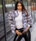 Ženska bunda sa prirodnim krznom - Andrea 014C