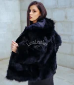 Ženska bunda sa prirodnim krznom - Andrea 016C