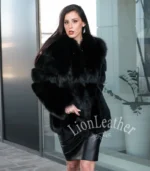 Ženska bunda sa prirodnim krznom - Andrea 018C