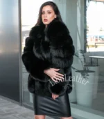 Ženska bunda sa prirodnim krznom - Andrea 018C