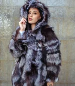 Ženska bunda sa prirodnim krznom – Andrea 019C