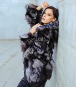 Ženska bunda sa prirodnim krznom – Andrea 019C