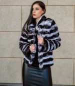 Ženska bunda sa prirodnim krznom - Andrea 021C