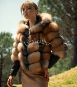 Ženska bunda sa prirodnim krznom - Andrea 03C