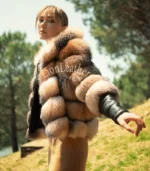 Ženska bunda sa prirodnim krznom - Andrea 03C