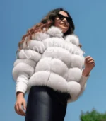 Ženska bunda sa prirodnim krznom - Andrea 04C