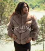 Ženska bunda sa prirodnim krznom - Andrea 05C