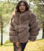 Ženska bunda sa prirodnim krznom - Andrea 05C